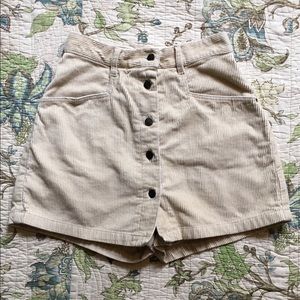Vintage 90s high waisted corduroy skort